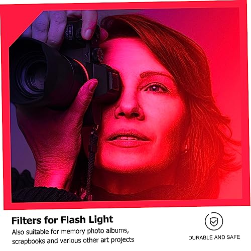 SECFOU Filtr Do Fotografii Filmów Korygujących Kolor Efekt Zachodu Słońca Materiał o Wysokiej Przepuszczalności Światła Idealny Do Oświetlenia Scenicznego i Imprezowego