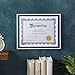 Best Paper Greetings Award Certificate Paper - 48 Sheets, 8.5 x 11 in, Blue Floral Border - Recognition Certificates with Lines & Sections, 48 Gold Foil Seal Stickers