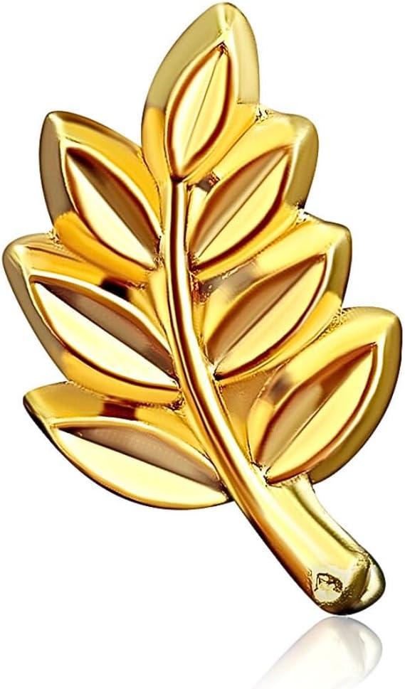 Acacia Freemasonry Pin | Gold Acacia Branch Pins | 10 mm Jewel Freemason Symbol