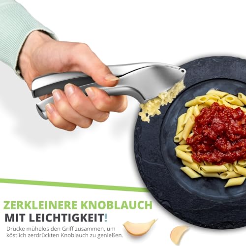 Foto von Oliver's Kitchen Knoblauchpresse + Schäler & Bürste - Leicht zu Reinigen