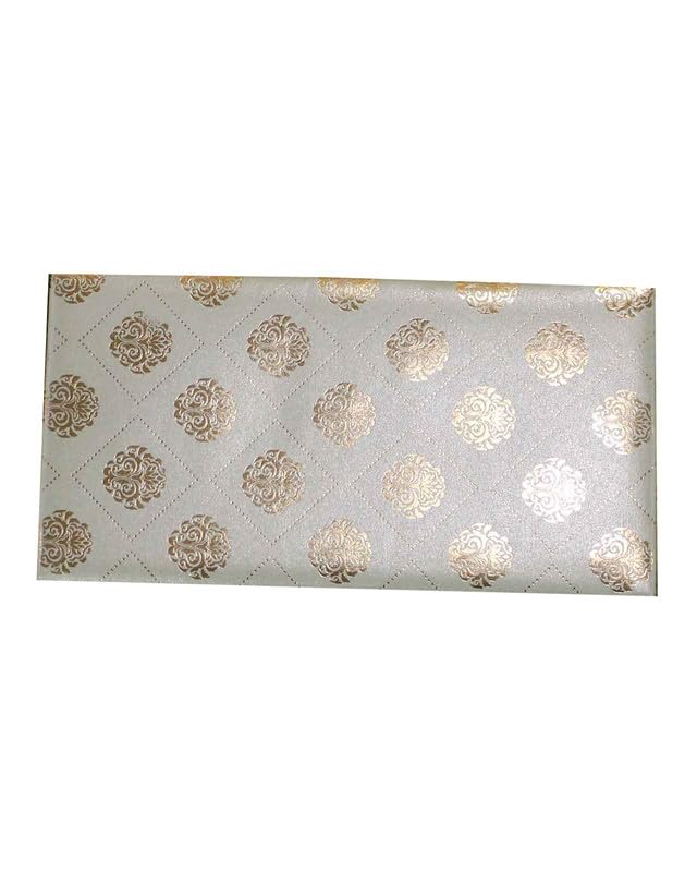 LOVELY WEDDING MALL Ethnic Scroll Envelope (Pack of 3) | Premium Scroll Style Silver Shagun Envelopes For Gifting/Wedding/Festivals