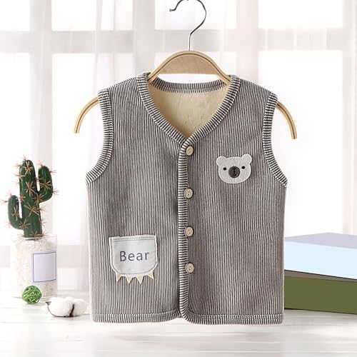Children's Girls Sleeveless Fleece Waistcoat Outerwear Foreign Style Vest Inside To Wear Autumn Winter Warm Jacket2
