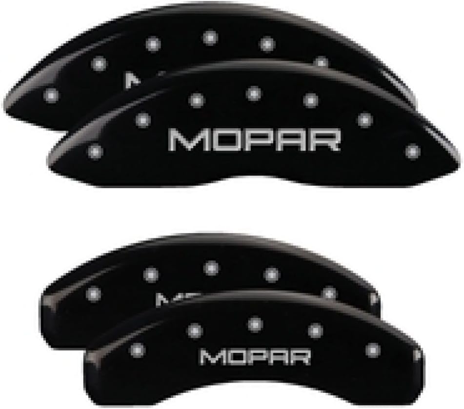 MGP Brake Caliper Covers Compatible with 1988-1996 Chevy Corvette C4 (Requires 17"+ Wheels or Larger) Powder-Coated Finish, 4 PCS Front and Rear - Black, Corvette Engraving
