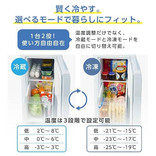 undefined MAXZEN 冷凍庫 スリム 93L 自動霜取り 幅36cm スリム冷凍庫 霜取り不要 ファン式 家庭用 大容量 右開き ノンフロン フリーザー ストッカー コンパクト 冷凍 スリム 冷凍食品 ブラック マクスゼン JF93HD01 の商品画像 4