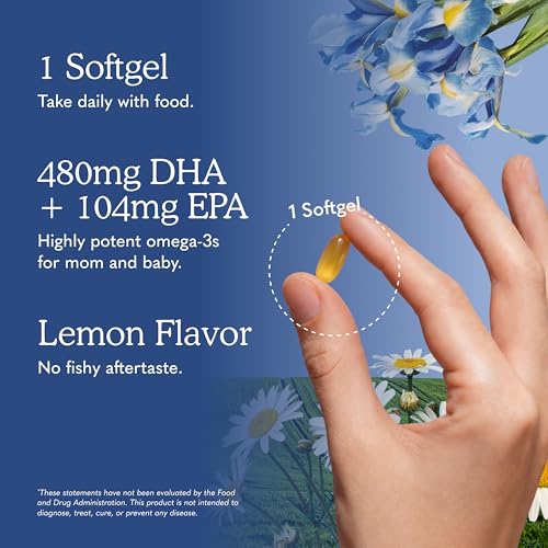 Image of Garden of Life Minami Prenatal Omega-3 DHA Fish Oil Supplement with 480mg DHA & 104mg EPA - Prenatal Omega 3 Fish Oil for Pregnancy & Breastfeeding, Non-GMO, Lemon Flavored, 60 Softgels