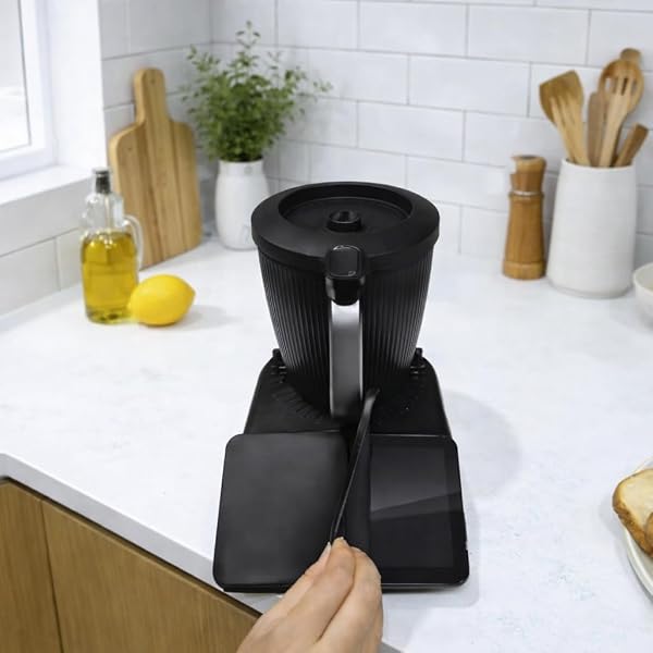 Coque Silicone conçue pour Thermomix TM7 + 2 Films Protection Écran Hydrogel – Housse Compatible TM7 Anti Rayures Anti Choc Anti Poussière – Accessoire Robot Cuisine - 4