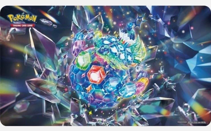 BB-Toy-Trades Tapis de jeu compatible avec Pokémon TCG Playmat, tapis de souris, tapis de table, karmesin, pourpre, couronne de Stellakrone - Terapagos Playmat