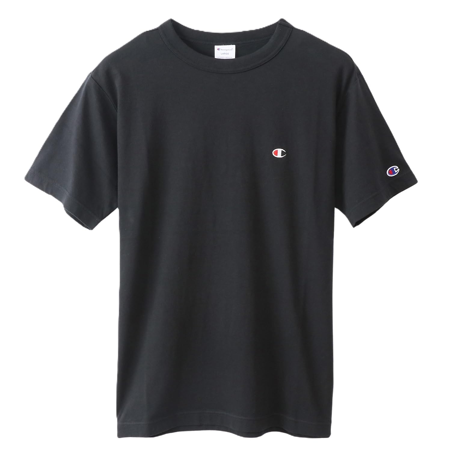Tシャツ 半袖 綿100% 定番 COTTON USA ワンポイントロゴ刺繍 シ…