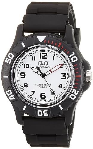 Image of Citizen Q&Q Analog Solar Watch, Water Resistant to 10 ATM, Urethane Strap