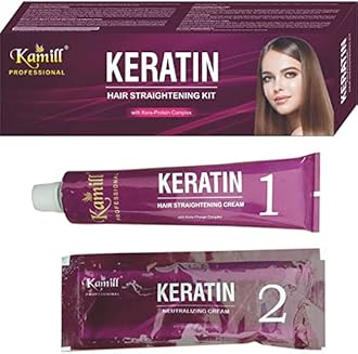 Kamill Professional Keratin Hair Straightening Kit (Hair Straightening Cream And Neutralizing Cream) 165 g