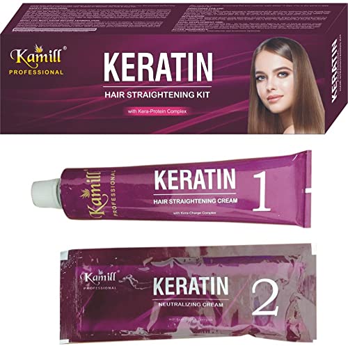 Kamill Professional Keratin Hair Straightening Kit (Hair Straightening Cream And Neutralizing Cream) 165 g