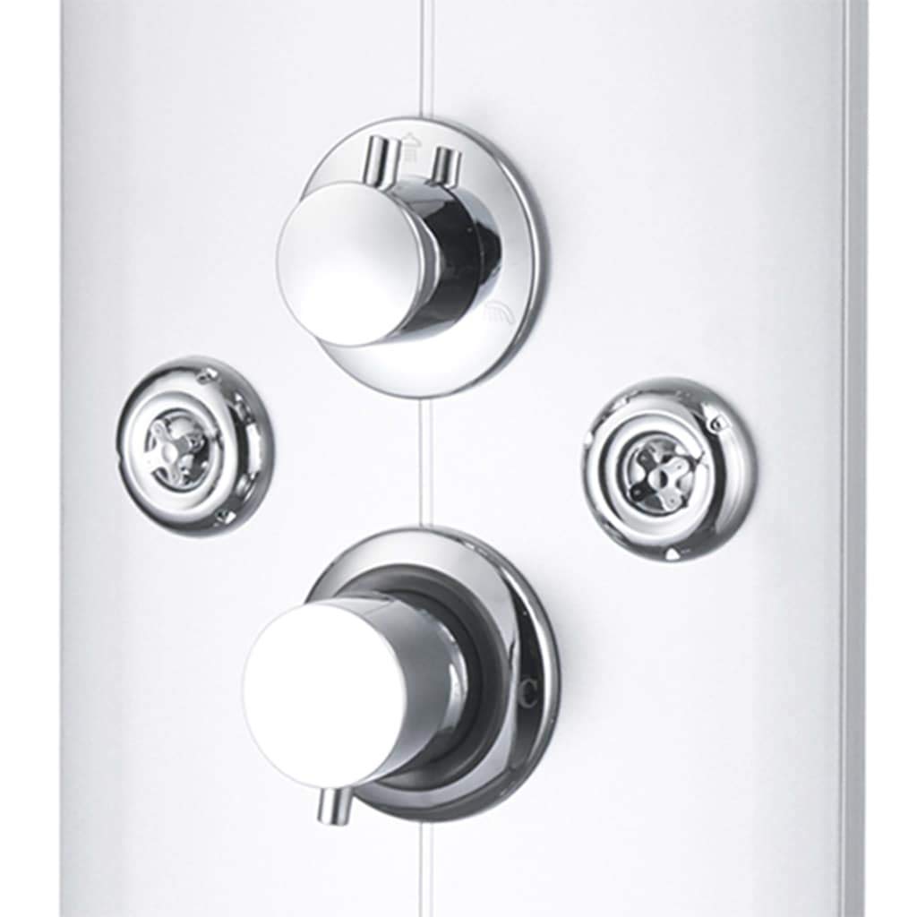 vidaXL Panel Ducha Acero Inoxidable y Plástico 25x43x120 cm Plateado Baño Aseo