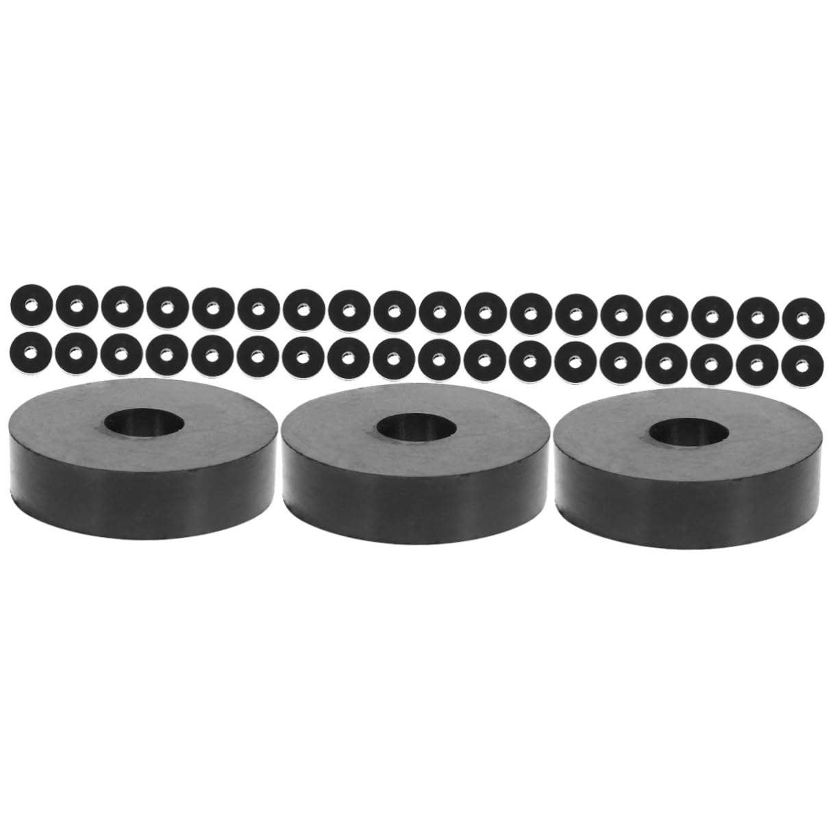 SOLUSTRE 3sets Rubber Washers for Vibration Suppression Bolts Spacers Fan Rubber Blocks Anti Slip Pad 25pcs*3