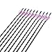 AMEYXGS 31.5″Fiberglass Arrow OD:6mm Target Practice Arrow for recurve Bow & Compound Bow（Pack of 12 (Purple, Drop Feather)