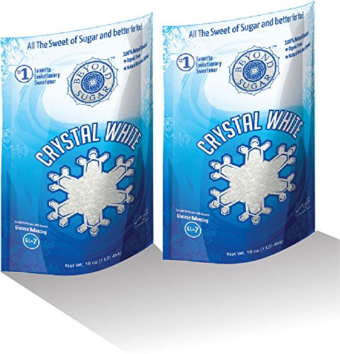SALE TWO PACK GoBeyond Foods All Natural Sweetener Crystal White Blend (Stevia, Xylitol) 16oz