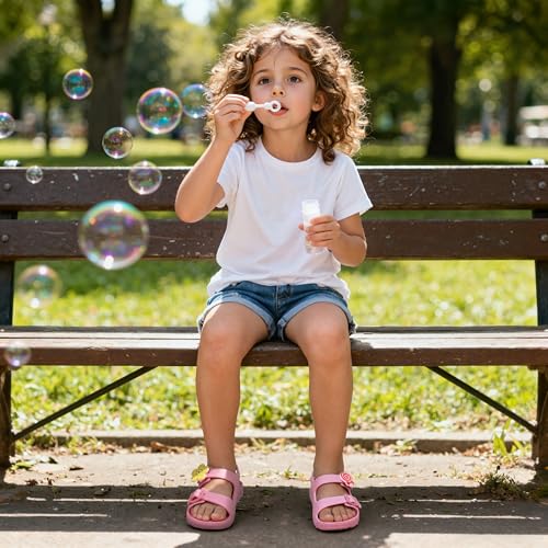 Image of ChayChax Toddler Boys Girls Double Buckle Sandals Children's Adjustable Back Strap Water Sandal