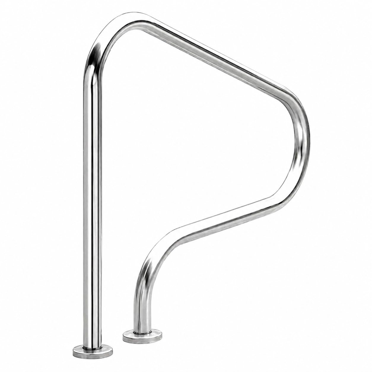 Main courante de piscine en acier inoxydable 316, épaisseur 0,15 cm, argent