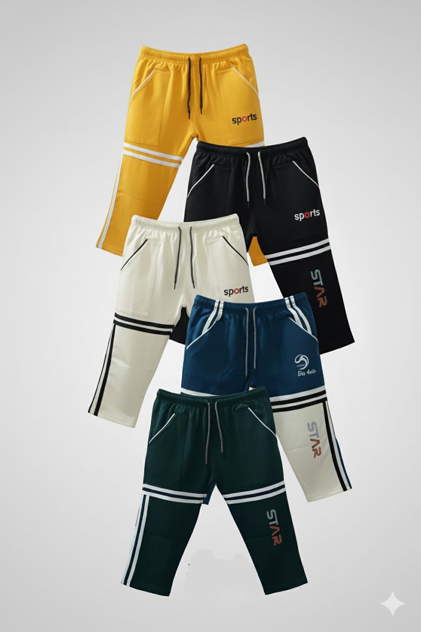 Nikna Kids Pajama, Athletic Shorts with Stripes, 3-4 Year Multicolour 2