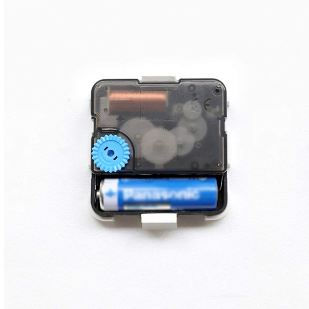 ZFHTAO Orologi da Parete Non Toccanti a Batteria Soggiorno Camera da Letto per Bambini Creativa Creativa Metallo Nero Metallico