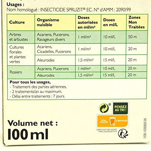 Anti-pucerons choc pour plantes d'ornement, à diluer. 100 ml