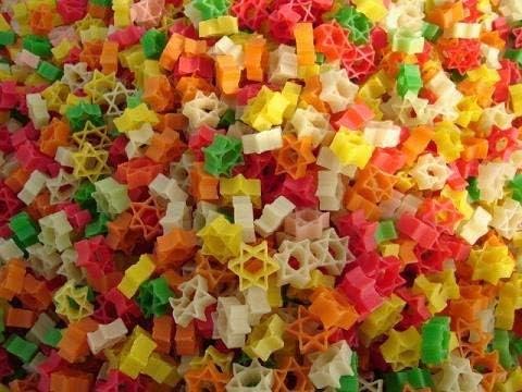 PNC Quality bazar coulor Fingers fryums papad Ready to Fry Snacks 1kg (Star fryums)