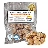 Fresh Is Best Turkey Heart Nuggets Freeze Dried Dog Treats – Raw Freeze Dried Treats for Dogs & Cats in Resealable Zipper Bag – High-Protein Single Ingredient – Made in the USA