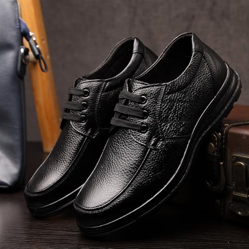 Dress Shoes for Men Men's Patent Leather Toe Cap Loafers Soft Non-Slip Rubber Casual Shoes for Comfort and Style3