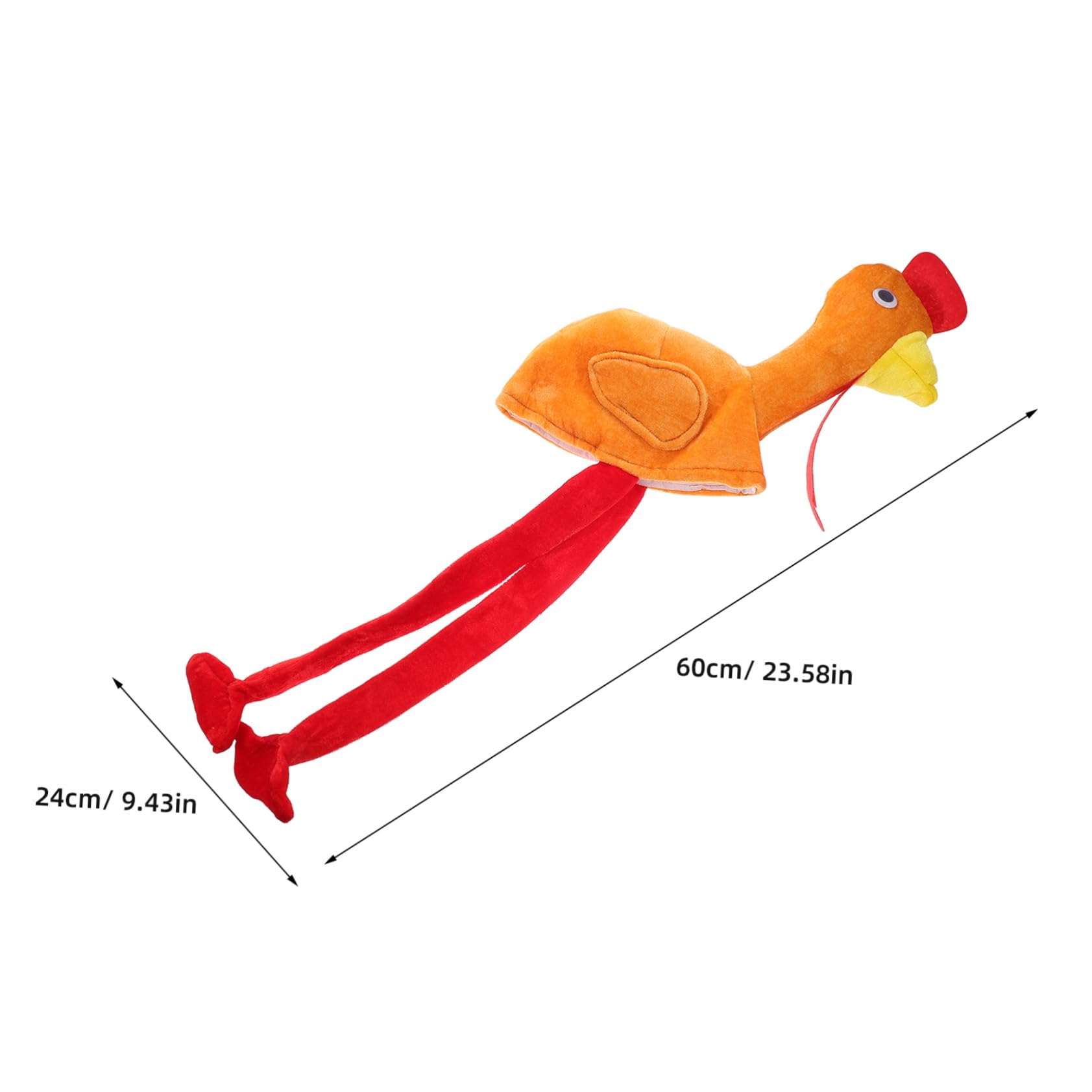 minkissy Turkey Hat for Boys and Girls Thanksgiving Party Boys and Girls Performance Costume Accessory Animal Headwear