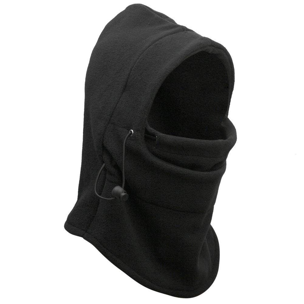 devil Girl's & Women's 6-in-1 Multi-function Thermal Fleece Balaclava Hood Police Swat Ski Bike Wind Stopper Face Mask (Black)-(Pack of 01)-picture-41