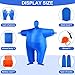 JaGely 2 Set Kids Inflatable Masquerade Costume Full Body Fat Suit Funny Blow up Suit for Fancy Halloween Christmas Party (Blue, Green)