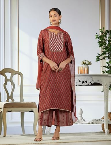 Image of BIBA Women Salwar Kurta Dupatta