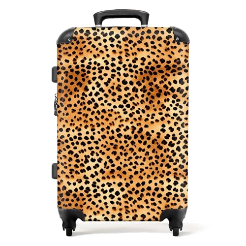NoBoringSuitcases.com® Handgepäck, Hartschalenkoffer mit TSA Schloss, Trolley, Reisekoffer, Carry on, Rollkoffer, Klein oder Mittelgroß Orange