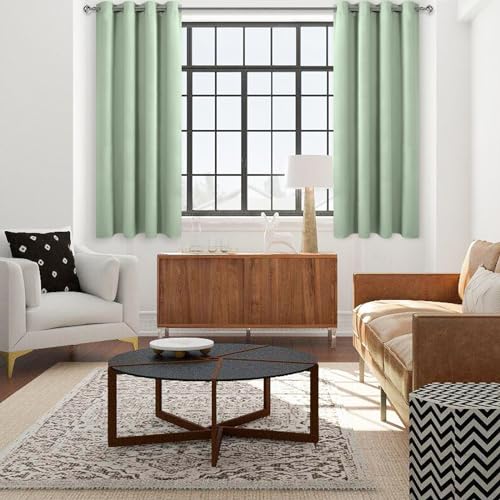 Image of DWCN Blackout Curtains for Bedroom Living Room 42 x 63 Inch Light Green