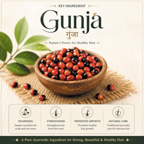 Image of Gunjadi Taila (Oil), Ayurvedic Hair Oil for Hair Nourishment and Scalp Care, 100 ml