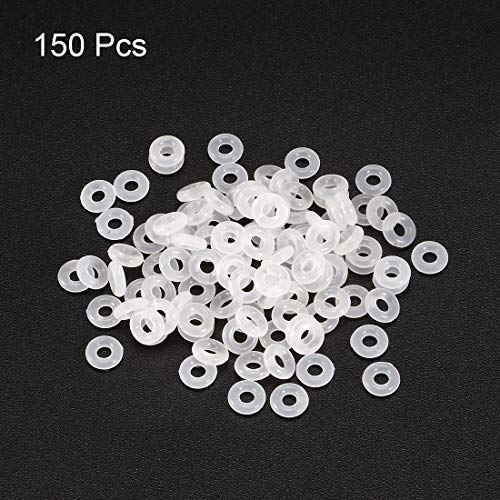 Sourcingmap Silicone O-Rings, 5mm OD 2mm ID 1.5mm Width VMQ Seal Gasket for Compressor Valves Pipe Repair White, Pack of 150 - Image 2