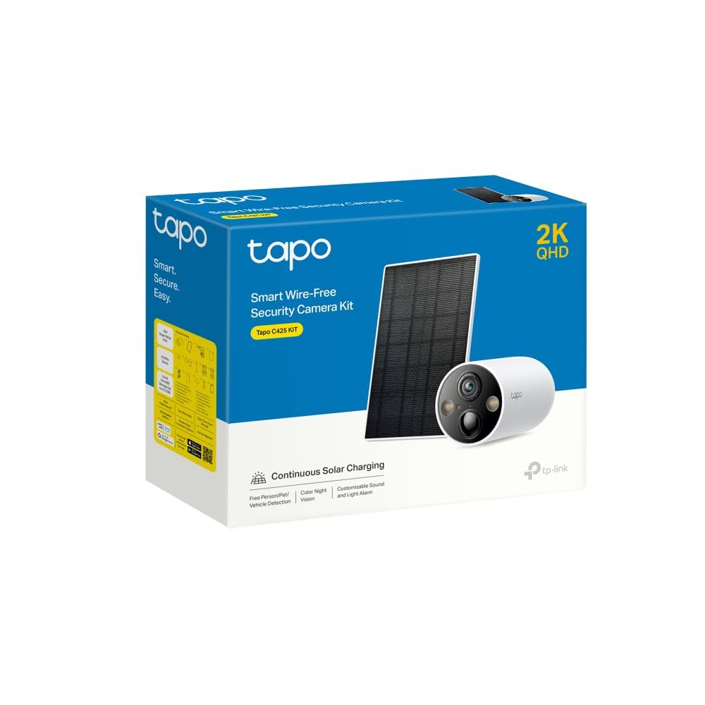 tapo C425 2K QHD ワイヤレスセキュリティカメラ Tapo C425 KIT | ソーラー給電セキュリティカメラキット | TP