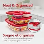 Rubbermaid EasyStore Conteneurs de stockage de denrées alimentaires avec lids, 44-Piece ensemble