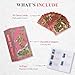 78 Pink Tarot Cards with Guide Book,Gold Foil Rider Waite Tarot Deck PVC for Beginners to Expert (Pink)