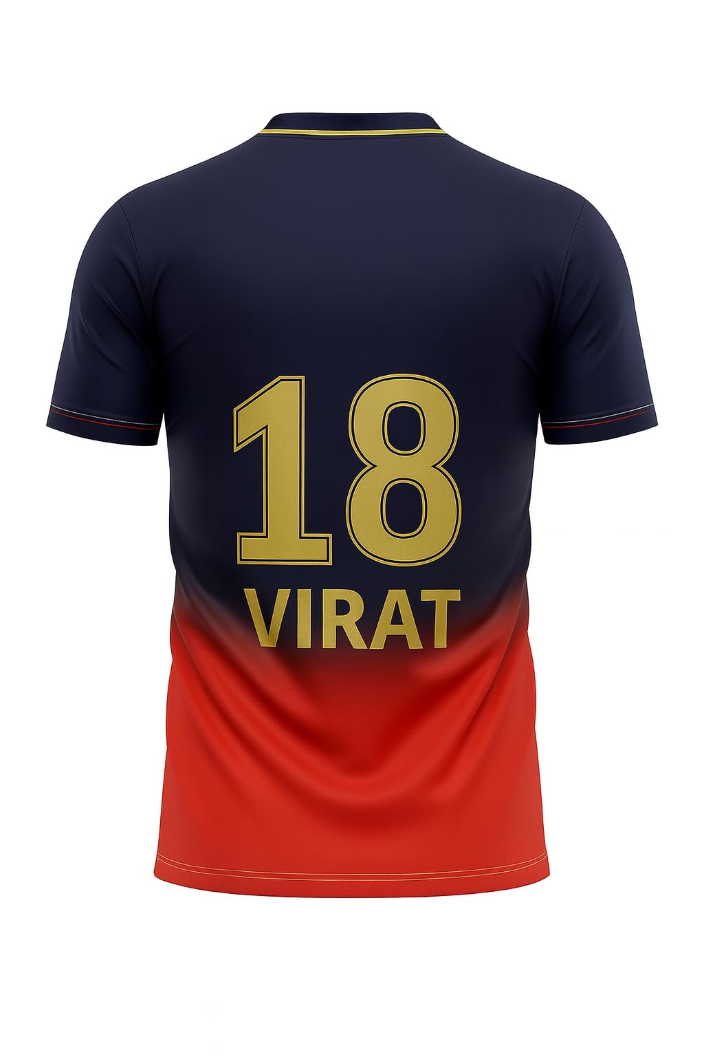 Virat 18 Bangalloree New Jersey T-Shirt 2025(Kid's, Boy's & Men's) (9_10 Years, Multicolor) - Image 2 thumbnail