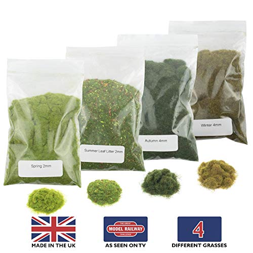 War World Scenics Kit Erba Statica Principianti 2 - Modellismo Ferroviario Statico Ho Diorama Wargame Scenario Terrain Miniature Accessori Scala Applicatore Materiali Base Spedizione Tracciata