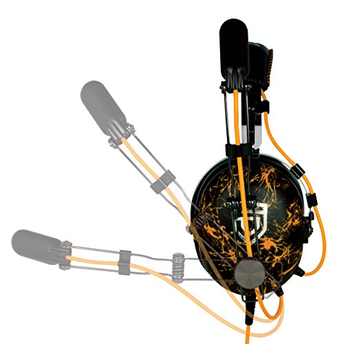 ARCTIC P533 Penta – Cuffie Da Gioco Oltre l'Orecchio | Gaming Headset Over-Ear | Microfono a Braccio Con Controllo Volume | Jack da 3,5mm | Arancione