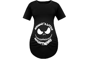 Mommy's Little Nightmare Maternity Halloween Top - Festive Wear that's Spooktacularly Stylish