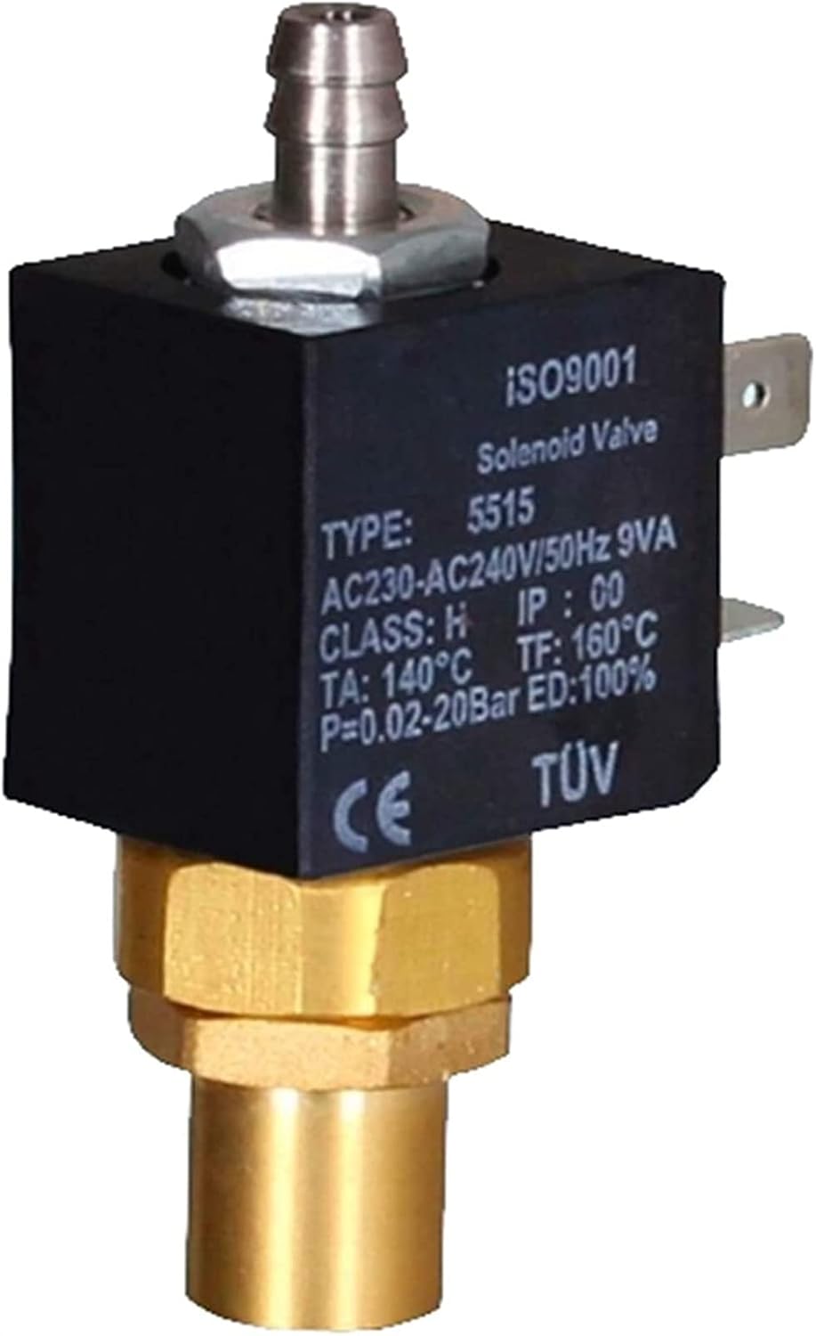 AC110V Normally Open N/O Micro Miniature 1.5mm Brass Water Steam Gas Water 2Position 2Way Solenoid Valve Useful