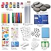 PiediaFos Rock Painting Kit for Kids Ages 6–12, Arts & Crafts Set, Creative Art Toys, Glow-in-the-Dark Rocks to Paint, Gifts for Birthdays & Holidays, Stocking Stuffers #1