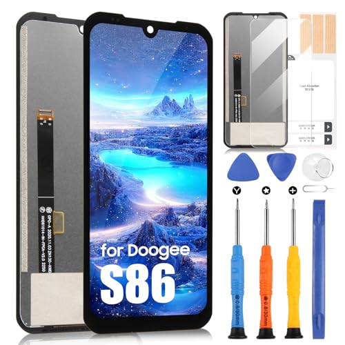 Écran LCD pour Doogee S86 complet avec vitre tactile et kit noir