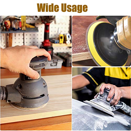LotFancy 5 Inch 5 Holes Sanding Discs - 100PCS 60 80 120 180 220 320 400 600 800 1000 Grit Assorted Sandpaper, Random Orbital Sander Sandpaper, Hook and Loop Round Sand Paper