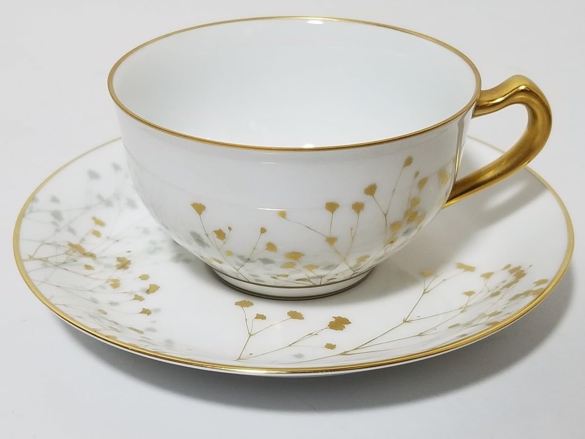 大倉陶園 染付金彩 コーヒーカップ＆ソーサー 2種2客 V R7186