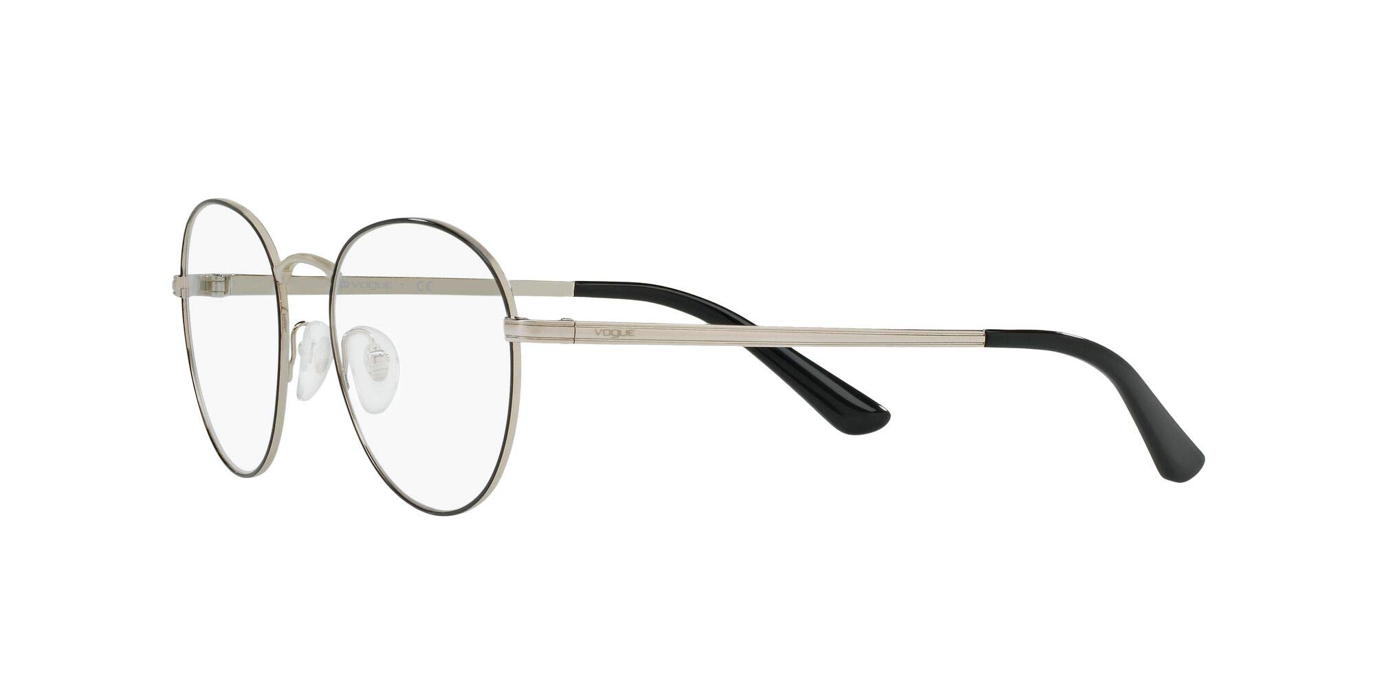 Vogue - VO 4024, Rotondo, metallo, donna, BLACK(352), 52/18/135