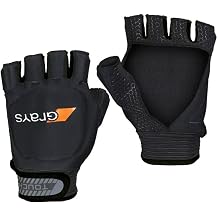 GRAYS Black Left X Small Outdoor Field Hockey Gloves | Touch Fingerless
