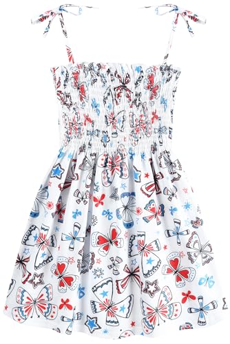 Tkria 4th of July Toddler Dress Outfit Unicorn American Flag Dress Patriotic Independence Memorial Day Dress Summer Clothes